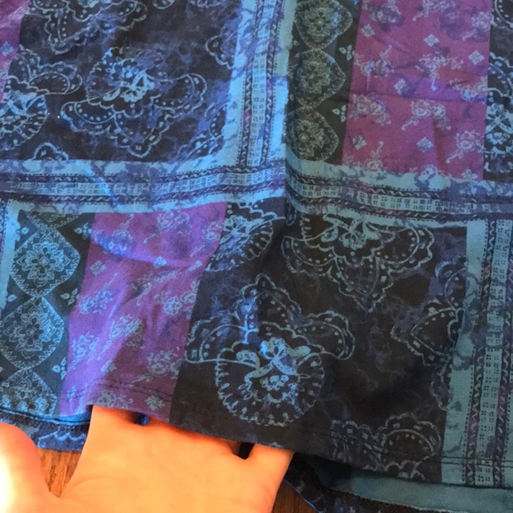 Blue high neck dress - Picture 3 of 4